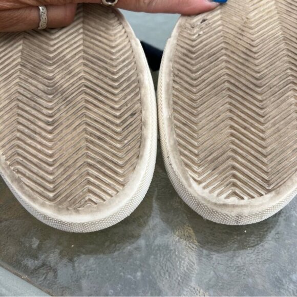 Ron White Olwyn Snakeskin Reptile Lizard Embossed Navy Sneakers - Picture 13 of 14